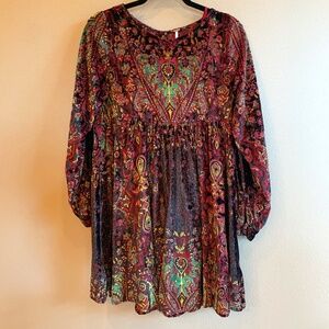 Free People crushed velvet dress